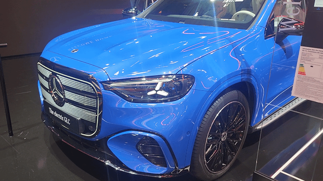 IAA 모빌리티 2025에서 공개된 메르세데스 벤츠의 디 올 뉴 GLC 위드 EQ 테크놀로지. 뮌헨=박성완 기자