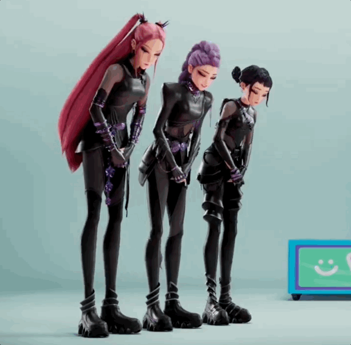 삼성전자가 지난 9일 넷플릭스 애니메이션 '케이팝 데몬 헌터스'(케데헌) 속 장면을 활용한 '갤럭시Z 플립7' 새 광고를 공개했다. /사진=SNS 갈무리