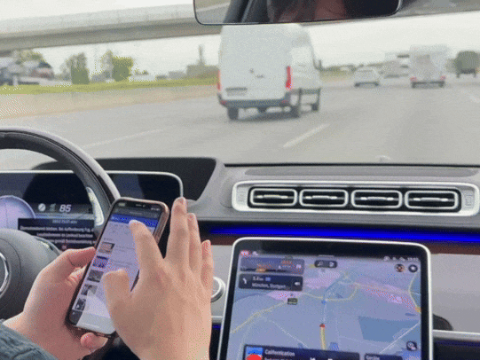 시속 95㎞ 까지 고속도로 자율주행이 가능한 메르세데스-벤츠 드라이브 파일럿 시스템