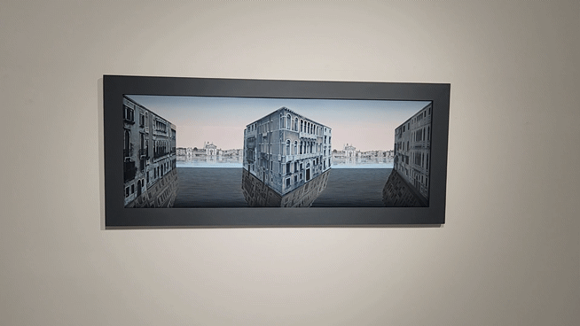 오른쪽으로 움직이면서 작품을 감상할 때 마치 그림이 움직이는 듯한 느낌을 받는다. 서믿음 기자