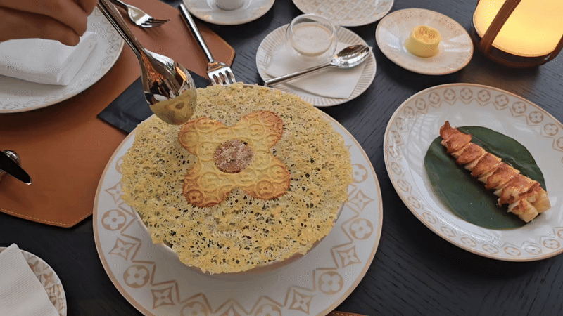 랍스터와 함께 나온 유자 시저 샐러드 이클립스 (사진=김지우 기자)