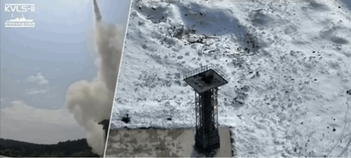 한화 수직발사체계 KVLS-II 시험발사