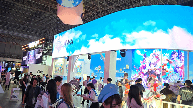 엔씨소프트가 지난 25일부터 28일 일본 지바현에서 열린 '도쿄게임쇼 2025'에 '리밋 제로 브레이커스' 시연 부스를 열었다./사진=이찬종 기자