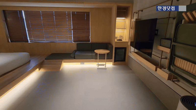 키녹 디럭스타입 객실. 영상=신용현 기자