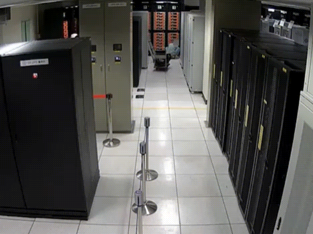 국정자원 전산실 화재 당시 CCTV 영상. 김성회 더불어민주당 의원실 제공