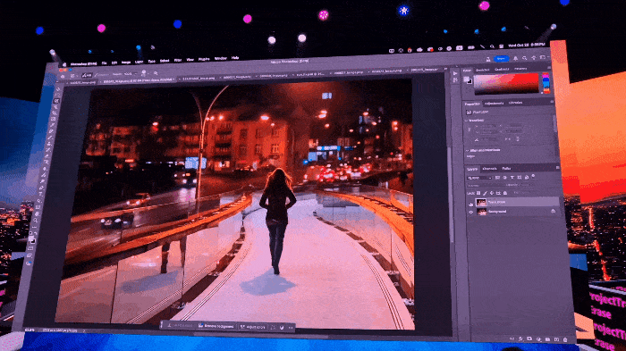 어도비의 ‘프로젝트 트레이스 이레이스’ 시연 영상. <촬영=고민서 기자>