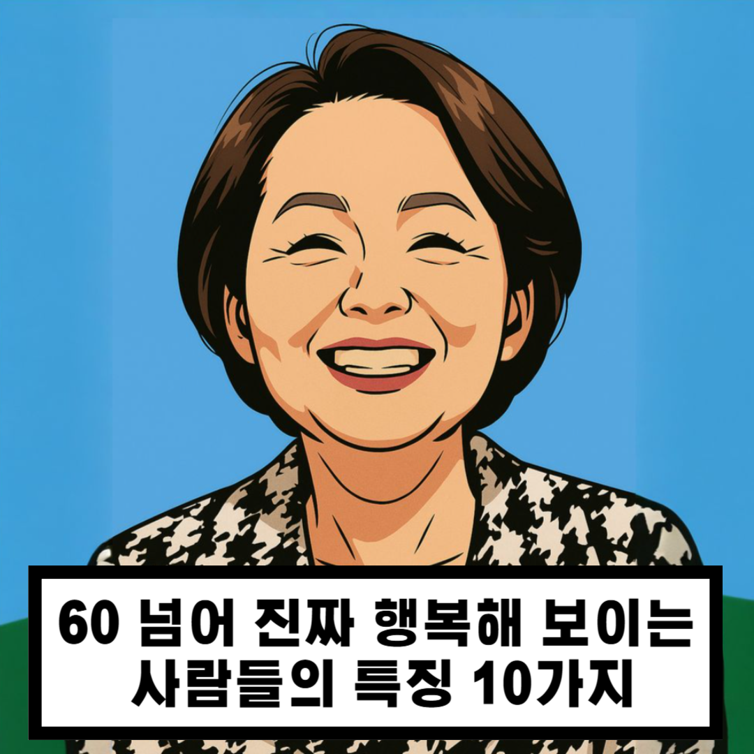 60 넘어 진짜 행복해 보이는 사람들의 특징 10가지 | 책책책