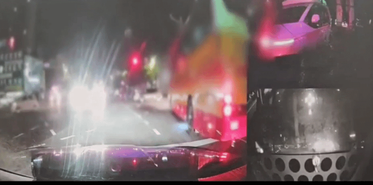 경찰 측은 "뒤에 구급차가 왔는지도 몰랐고 너무 짧은 시간 사이에 일어난 일"이라고 해명했다. (영상=연합뉴스)