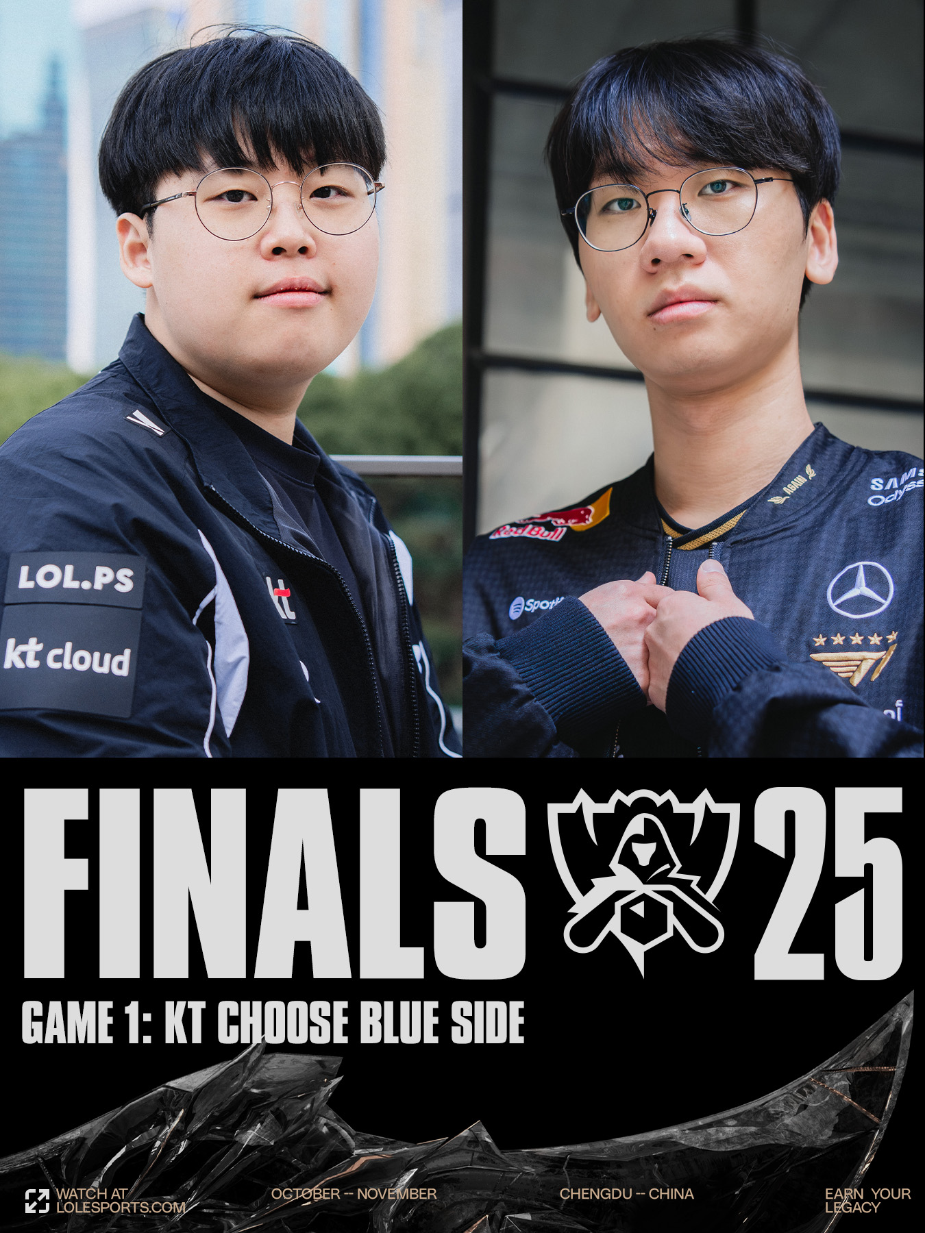 롤드컵] T1과 결승 kt, 코인토스 승...블루 출발