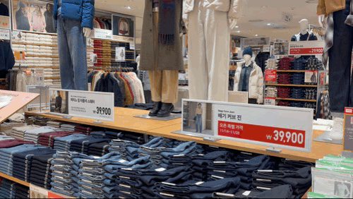 14일 리오픈 예정인 유니클로 대전점. 심하연 기자