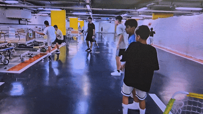 비상시 지하병원이 가동될 경우 직원들의 자녀 450명 수용이 가능하다.  [람밤병원 제공]