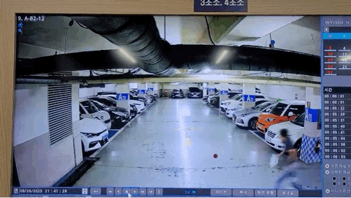 사건 당시 현장 폐쇄회로(CC)TV 영상&nbsp;[자료 = 인천지검]