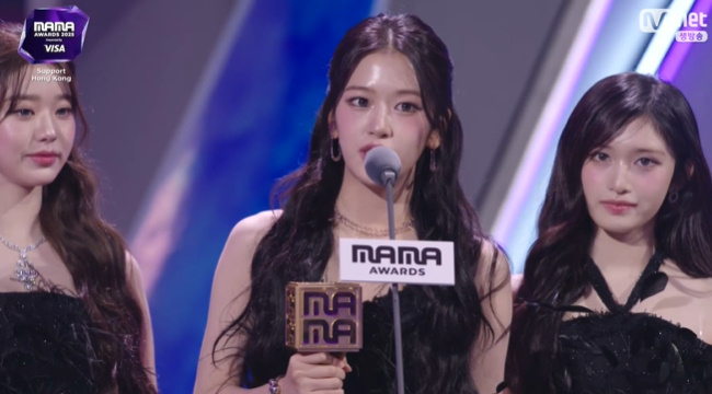 아이브, 수상 소감 중 홍콩 화재 참사 피해 애도 “빠른 회복·평온 기원”[2025 MAMA]