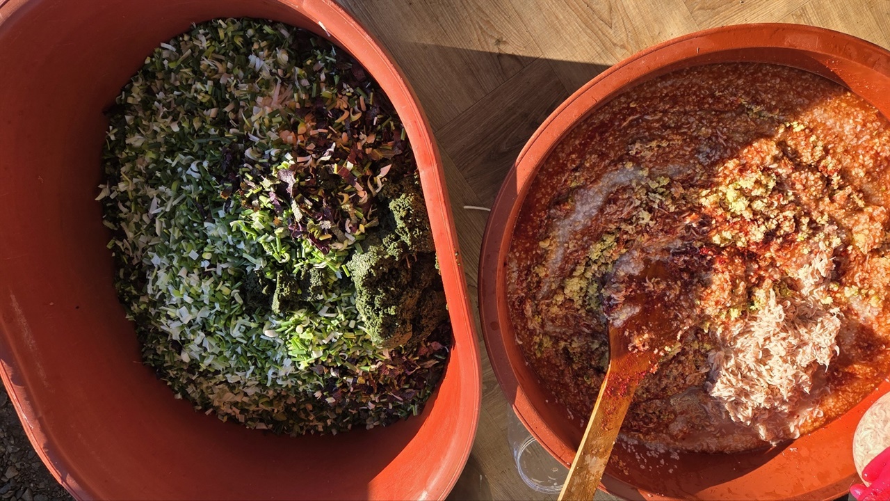 불맛과 기다림의 맛 잔뜩 배인, 김장 김치 보고 가세요