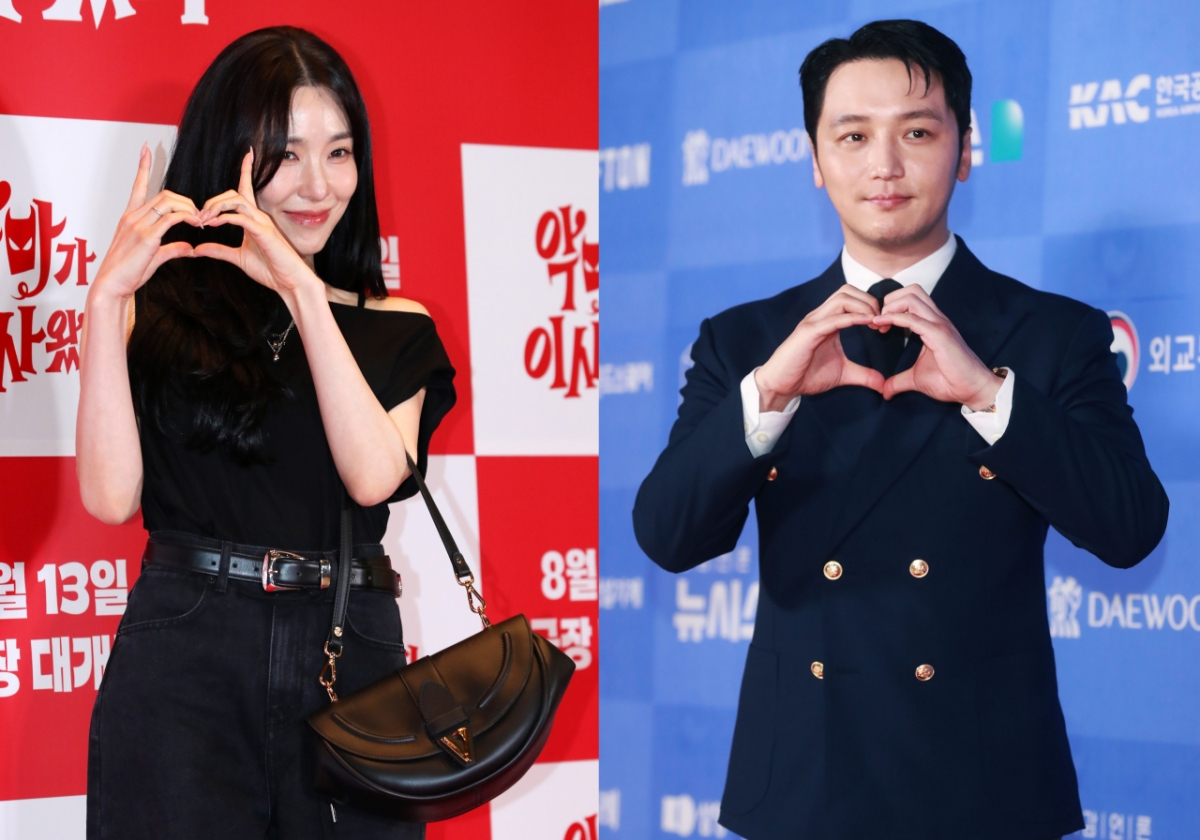 노란 수영복에 섹시한 몸매 어필하는 존예 처자