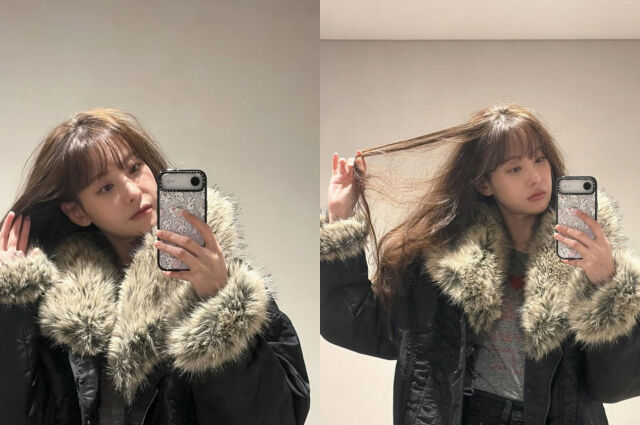 노란 수영복에 섹시한 몸매 어필하는 존예 처자