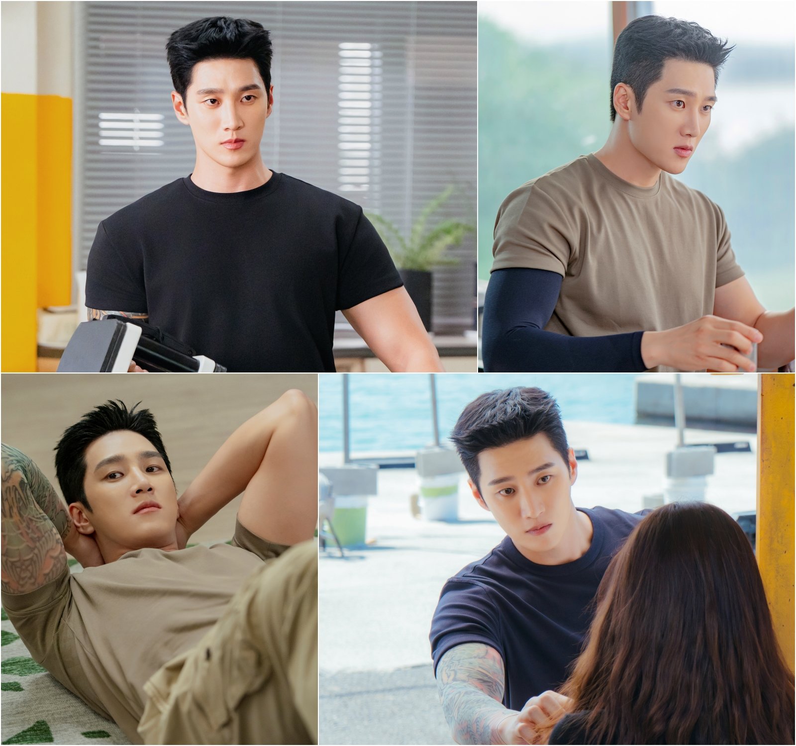 노란 수영복에 섹시한 몸매 어필하는 존예 처자