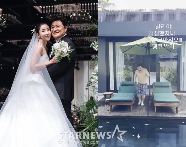 노란 수영복에 섹시한 몸매 어필하는 존예 처자