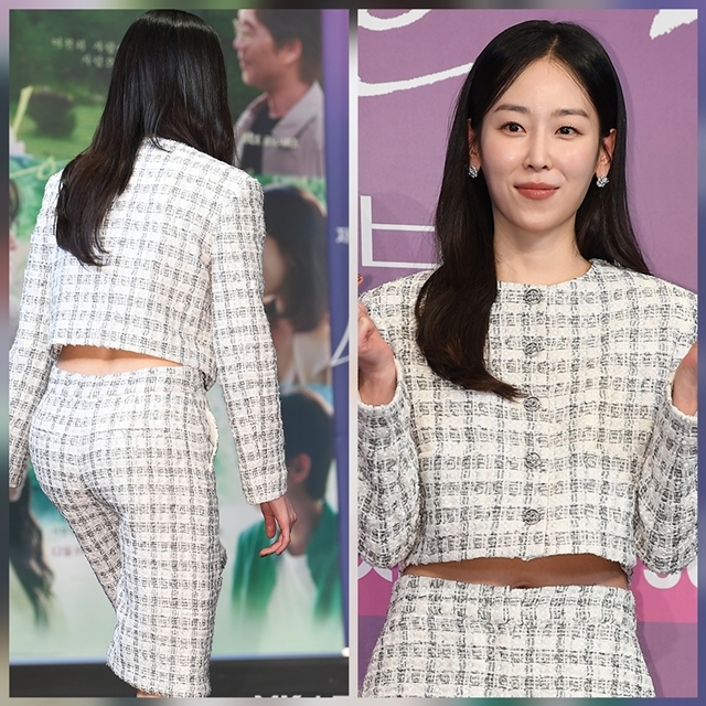 노란 수영복에 섹시한 몸매 어필하는 존예 처자