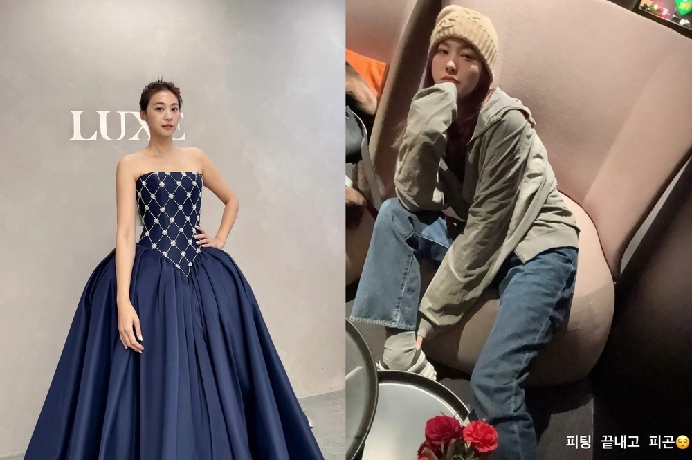 노란 수영복에 섹시한 몸매 어필하는 존예 처자