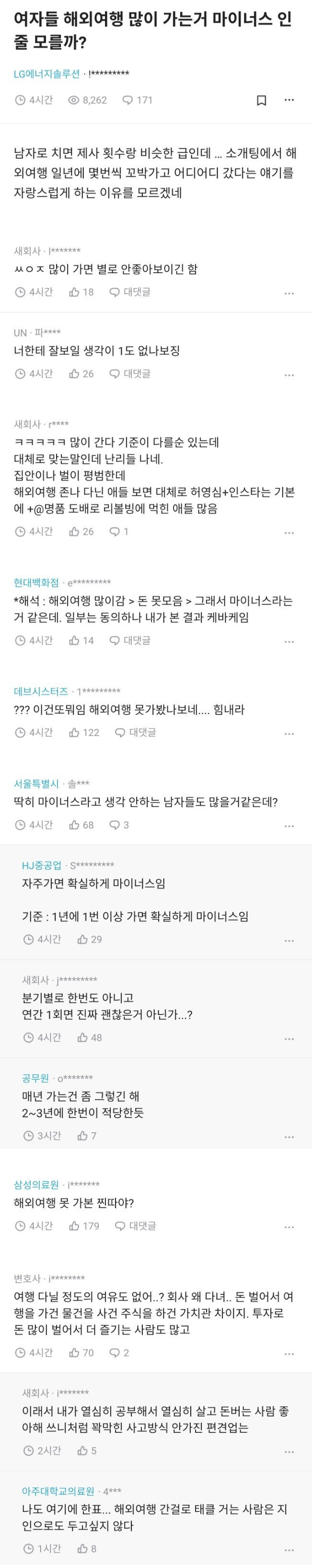 해외여행 많이 가는 여자는 마이너스라는 사람 | 인스티즈