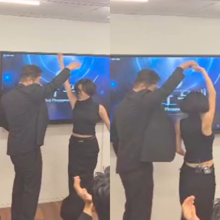 노란 수영복에 섹시한 몸매 어필하는 존예 처자