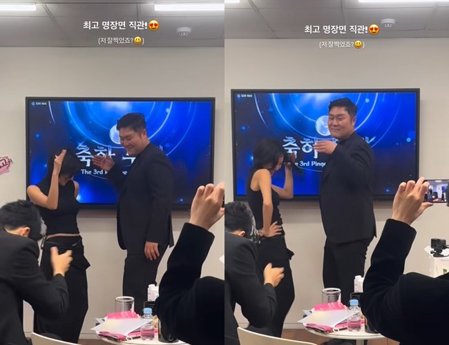 노란 수영복에 섹시한 몸매 어필하는 존예 처자