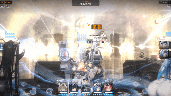 스노우 화이트: 헤비암즈 버스트 스킬 연출 (사진=김영찬 기자)