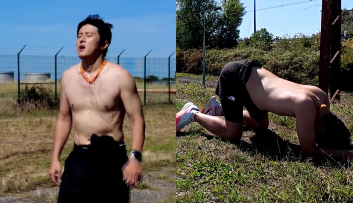 노란 수영복에 섹시한 몸매 어필하는 존예 처자