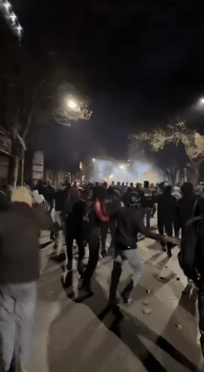 1일(현지시간) SNS(소셜미디어) X에 공유된 이란 반정부 시위 5일째 모습 /영상=X