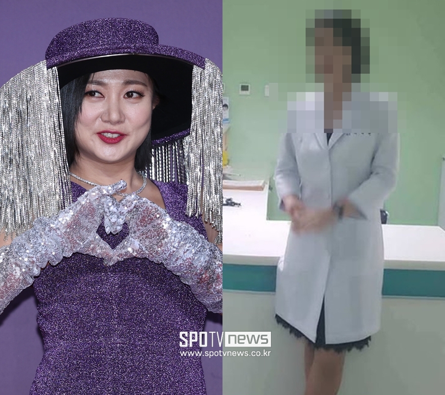 노란 수영복에 섹시한 몸매 어필하는 존예 처자