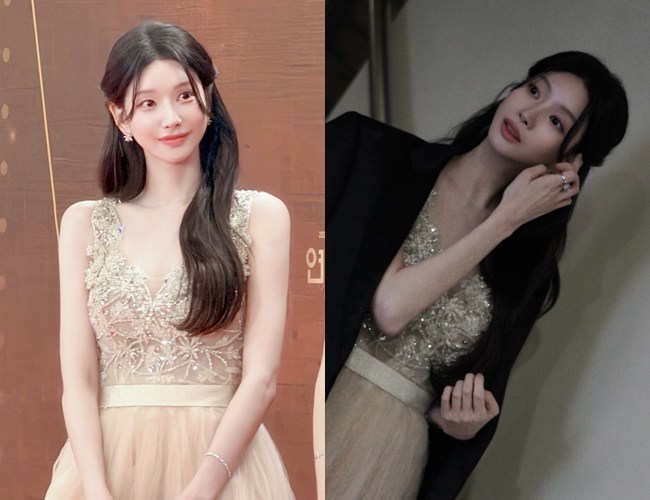 노란 수영복에 섹시한 몸매 어필하는 존예 처자