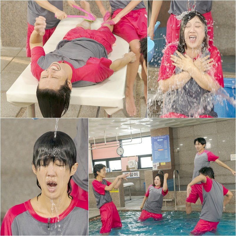 노란 수영복에 섹시한 몸매 어필하는 존예 처자