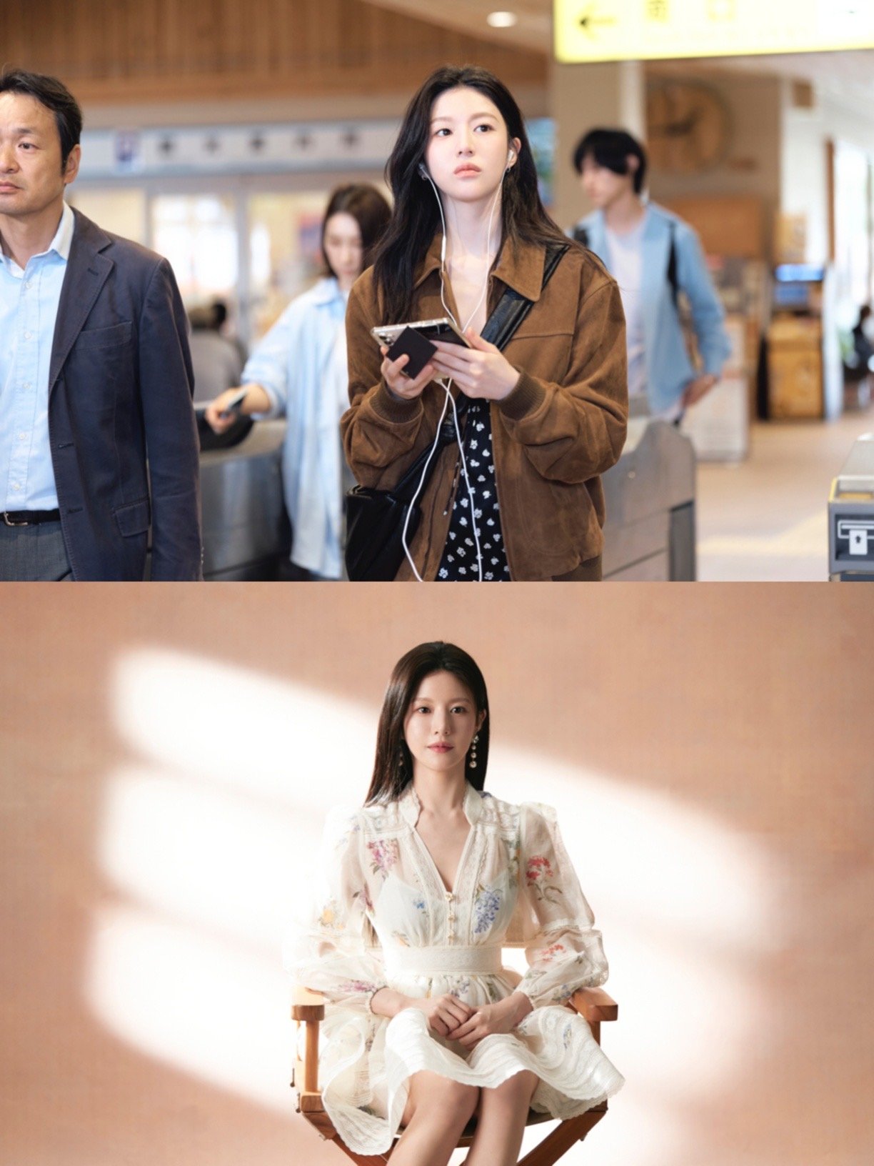 노란 수영복에 섹시한 몸매 어필하는 존예 처자