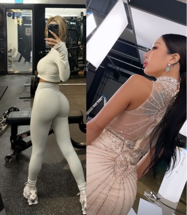 노란 수영복에 섹시한 몸매 어필하는 존예 처자