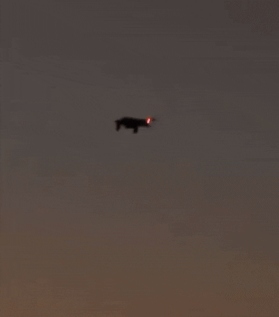 RQ-170 스텔스 무인 정찰기가 비행하는 모습을 찍은 영상. 사진=소셜미디어 엑스(X·옛 트위터) 계정