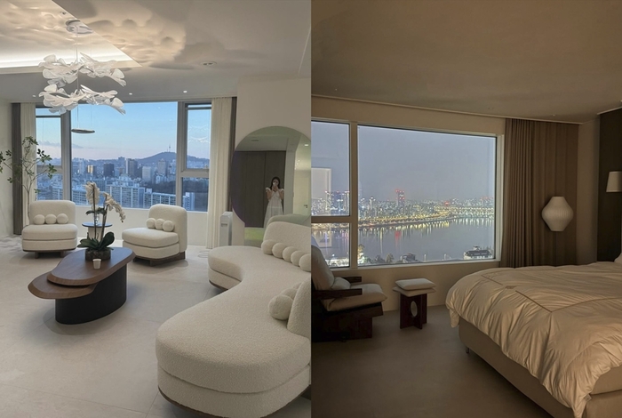 노란 수영복에 섹시한 몸매 어필하는 존예 처자