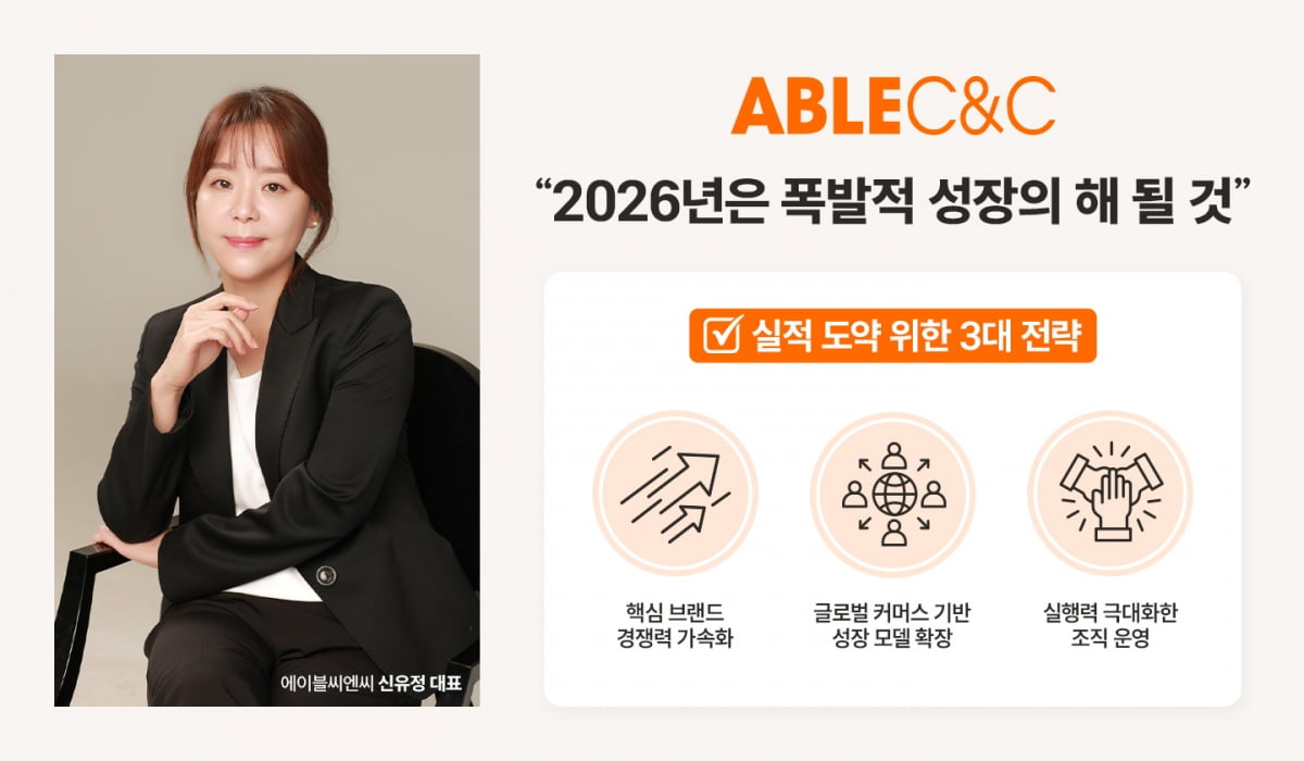 에이블씨엔씨 신유정 대표 “유례없는 성장 이루겠다”[신년사]