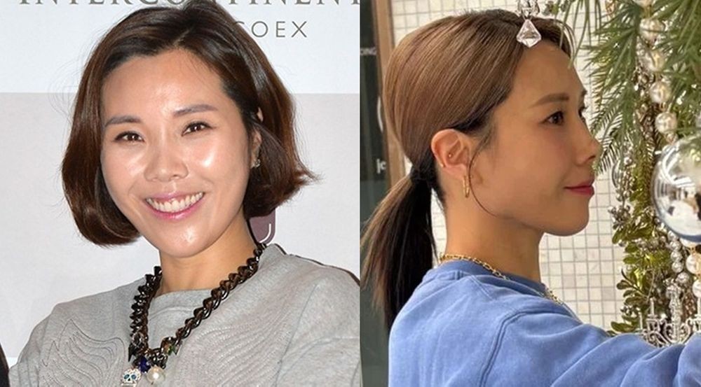 노란 수영복에 섹시한 몸매 어필하는 존예 처자