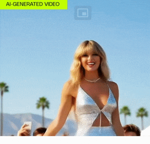 미국의 IT 미디어 더 버지가 그록을 이용해 생성한 유명 팝가수 테일러 스위프트의 노출 영상. 스위프트가 춤추는 이미지를 생성한 후 ‘스파이스 모드’를 이용해 영상을 만들자, 옷을 벗고 춤추는 영상을 만들어냈다. [더 버지]