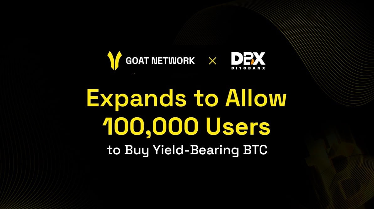 고트 네트워크, 디토뱅스와 맞손...비수탁형 비트코인 수익 프로그램 출시