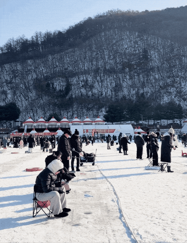 화천 산천어축제 얼음낚시 / 사진= 문서연 여행+ 기자