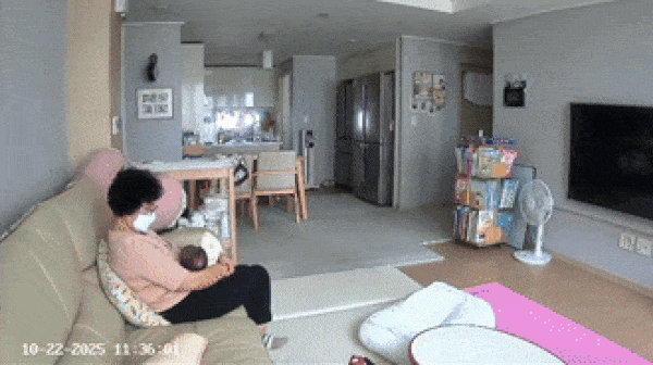 Footage showing a caregiver assaulting a one-month-old baby (Bobaedream)