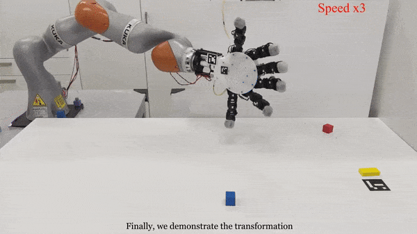 이 로봇 손은 이 로봇은 최대 3개의 물체를 순차적으로 잡은 후 로봇 팔로 돌아가 다시 부착할 수 있다. (영상=NPG Press 유튜브)