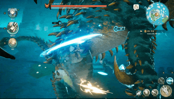 전투 시스템 자체는 매력적이다 (사진= 서동규 기자)