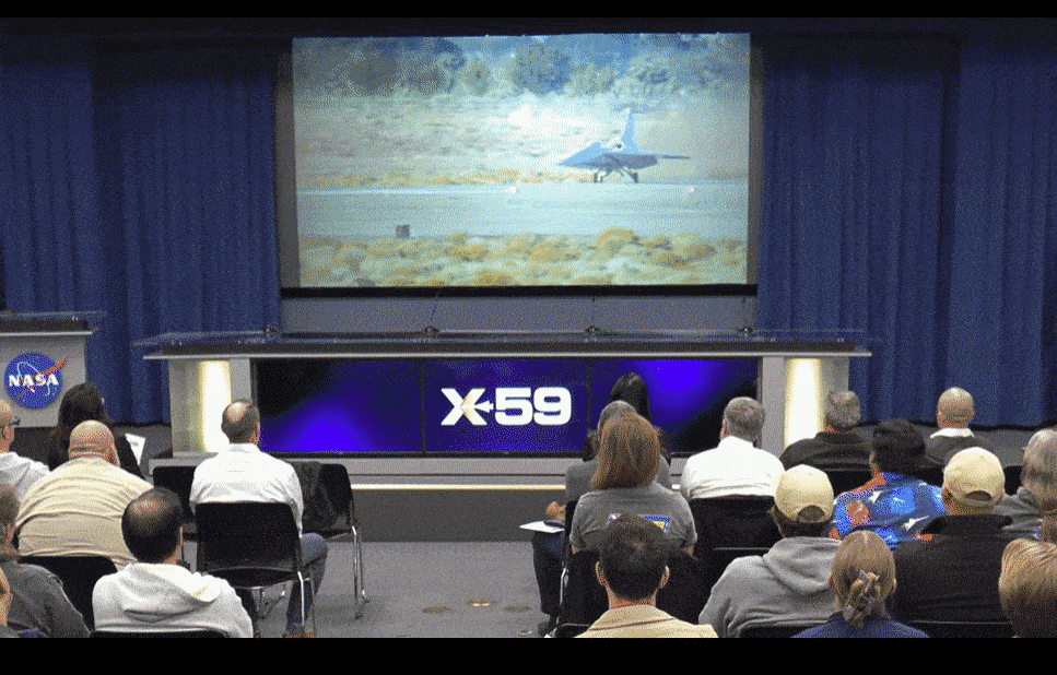 NASA 공개한 X-59의 비행 영상 일부