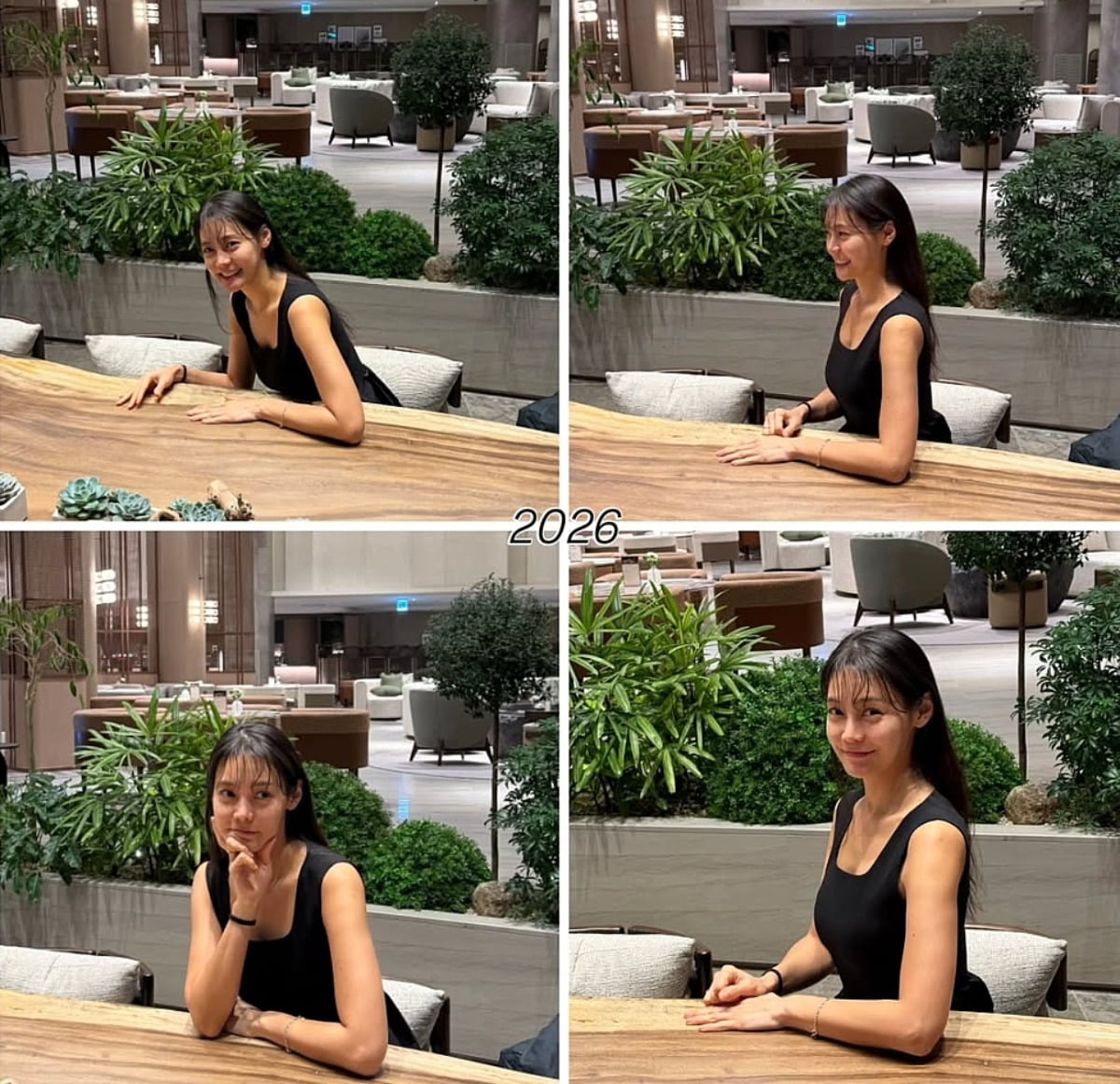 노란 수영복에 섹시한 몸매 어필하는 존예 처자