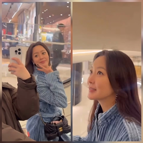 노란 수영복에 섹시한 몸매 어필하는 존예 처자