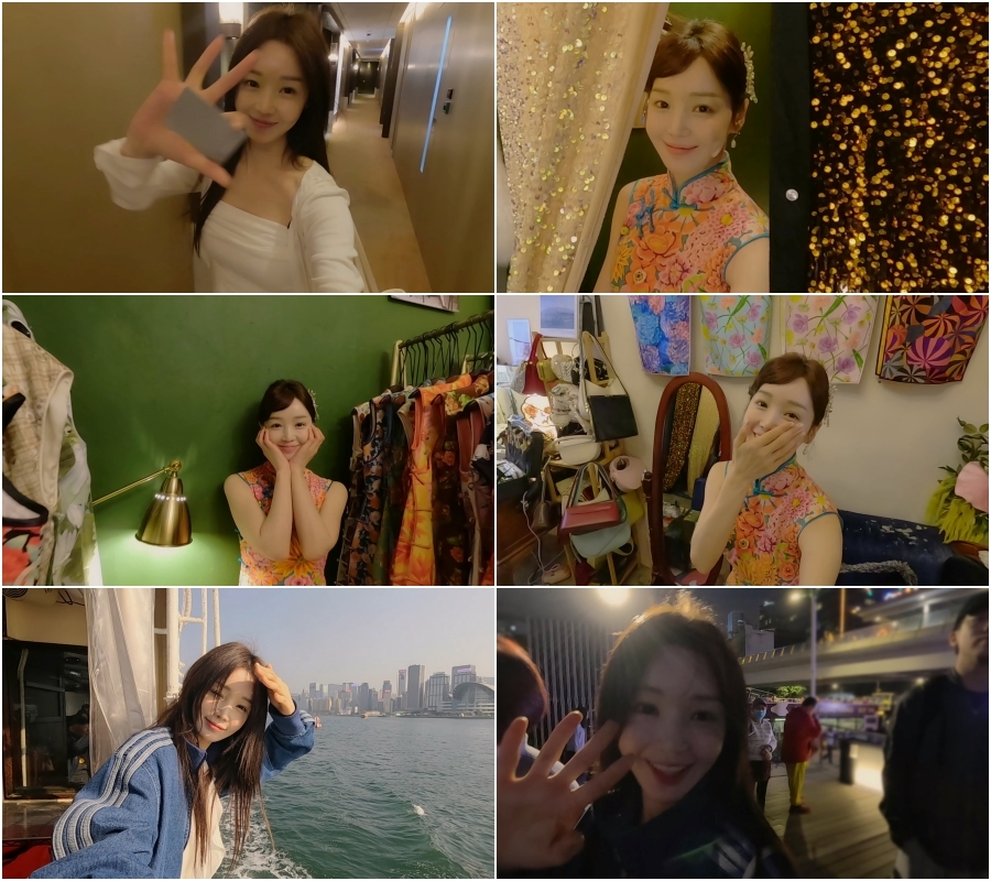 노란 수영복에 섹시한 몸매 어필하는 존예 처자