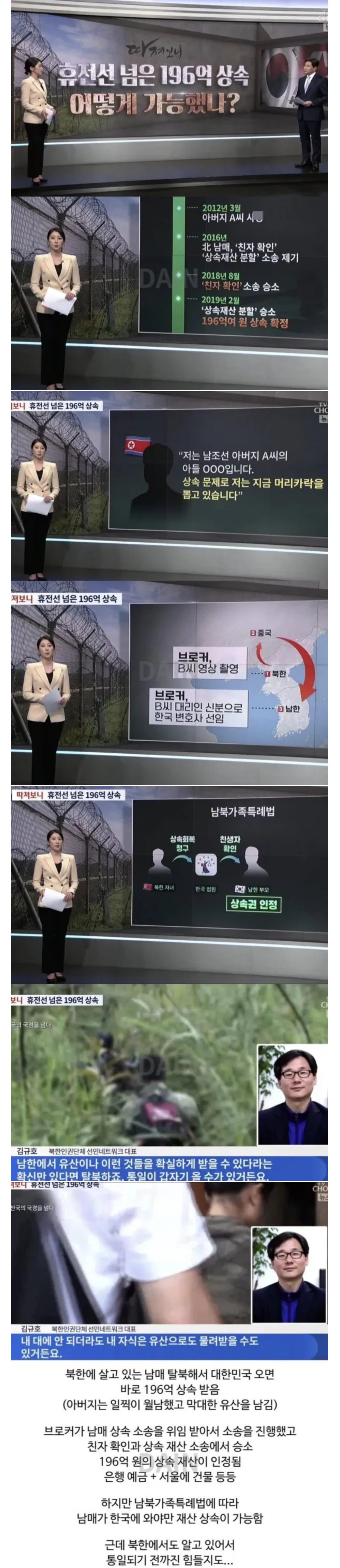 휴전선 넘은 196억 상속 | 인스티즈